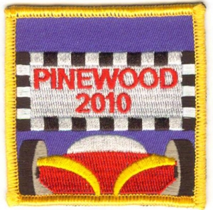 Pinewood 2010 Red/Yellow Car Square