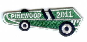 Pinewood 2011 Green w/Iron-On Backing