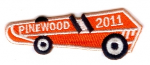 Pinewood 2011 Orange w/Iron-On Backing