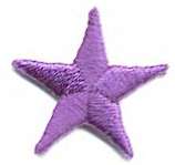 Purple Star Iron-on