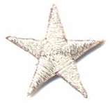 Silver Metallic Star Iron-on