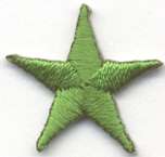 Green Star Iron-on