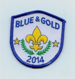 Blue and Gold 2014 Shield (Iron-On)