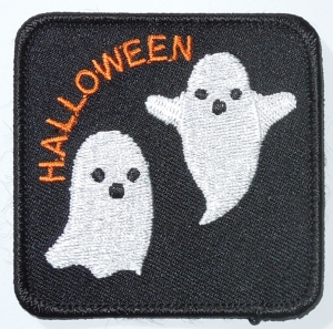 Halloween 2 Ghosts No Year (Iron-On)